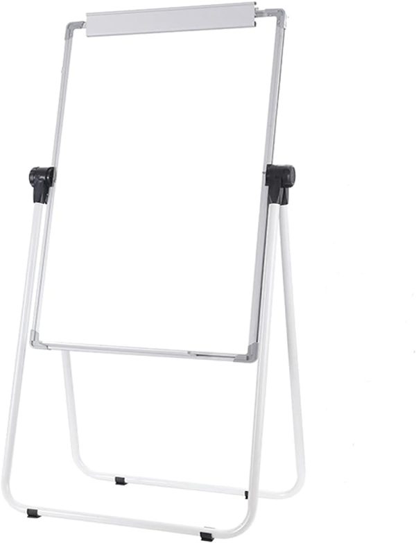 Dry Erase Easel U -Double Whiteboard, 24" x 36"Dry Erase Flipchart Board, Height Adjustable Stand,3 Markers,1 Eraser,for Free