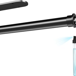 Fixwal Paper Towel Holder Under Cabinet with Spray Bottle, Self Adhesive and Drilling, Paper Towel Holder Wall Mount, for Kitchen and Bathroom, Black