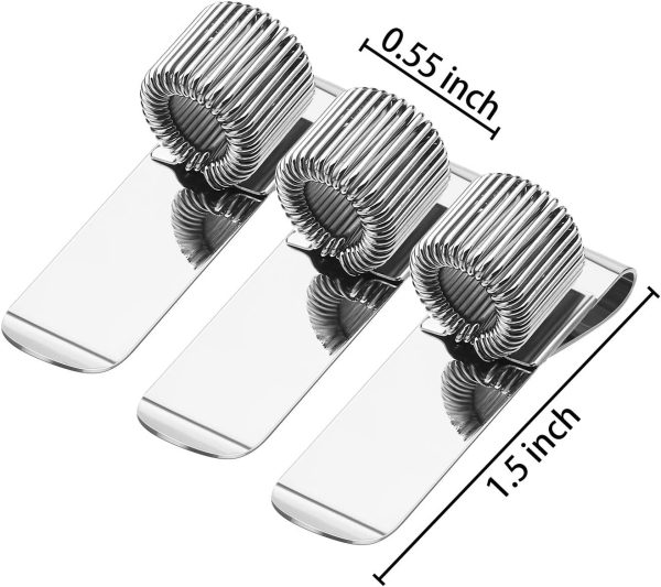 Outus 12 Pcs Metal Pen Clip Holder Loop Pen Pencil Holder Organizer Manganese Steel Pen Clip for Notebook and Clipboard in Home, Office, Pocket - Image 2