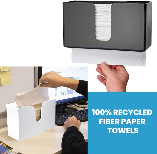 Prefect Stix White MultiFold Paper Towels- Pack of 2-250ct. Total 500 Towels - Image 4