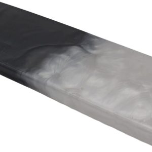 Resin Wrist Rest for Mechanical Keyboards with Ergonomic Support (White/Black, Compact)