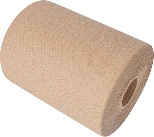 Restaurantware-Clean Tek Professional 600 Feet x 8 Inch Hardwound Paper Towel, 1 Bathroom Paper Towel Roll - Dispensers Sold Separately, 1 Ply, Kraft Paper Towel Roll, Embossed, Multi-Purpose - Image 12