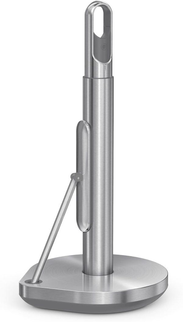 simplehuman Standing Paper Towel Holder with Spray Pump, Brushed Stainless Steel - Image 4