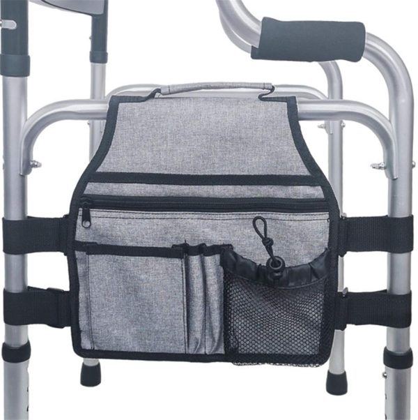 Wheelchair Accessories Bag Wheelchair Armrest Bag Elderly Secure Mobility Aid Wheelchair Accessories Storage Pouch Storage Bag Pouch Mobility Scooter, Walking Frame